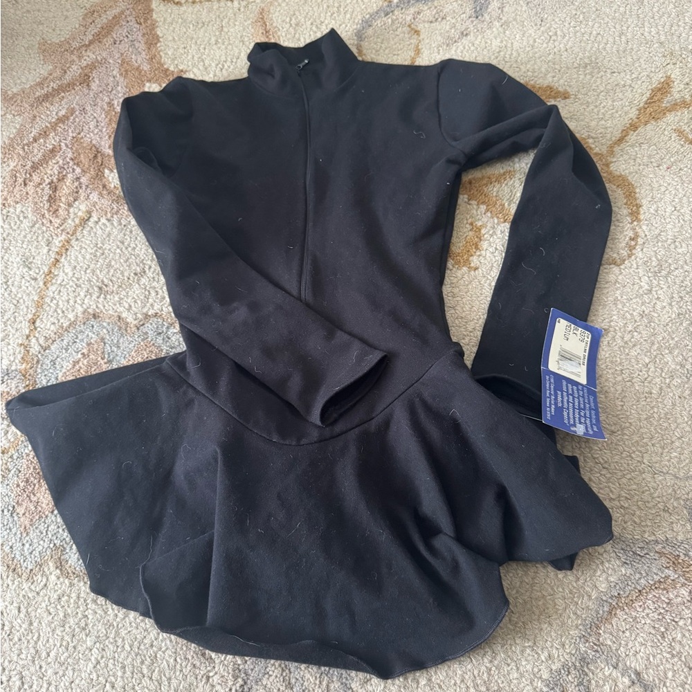Capezio Black Long-Sleeve Skater Dress